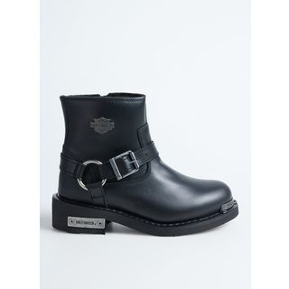 d*9様 【希少】Harley-Davidson 立体ロゴ ヴィンテージ レザー Harley Davidson 025Z100641 Siyah Deri Kadın Bot Fiyatları