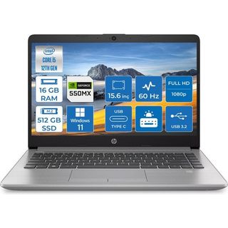 HP 250 G9 Intel Core i5-1235U 16GB RAM 512GB SSD 2GB MX550 Windows