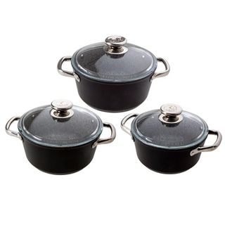 Jumbo Darci Black 3'lü 16 cm Siyah Midi Tencere Seti Fiyatları