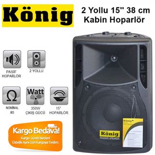 König Meyer K-1515 38 cm 800 Watt Kabin Hoparlör Fiyatları