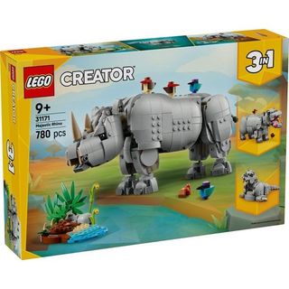 Lego Creator 31171 3'ü 1 Arada Muhteşem Gergedan ile Kuşlar