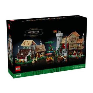 Lego Icons 10332 Medieval Town Square 3304 Parça Renkli Oyun Seti