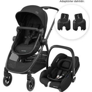 Maxi-Cosi Zelia 3 Cabriofix Seyahat Sistem Siyah Bebek Arabası
