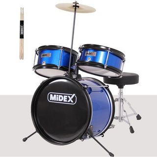 Midex CD300X-BL Akustik Junior Davulu Seti 5-14 Yaş İçin Full Set
