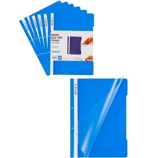 Noki Eco Mavi 500'lü Paket Plastik Kapak Telli Dosya Fiyatları | Cimri