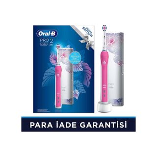 Oral-B Pro 2 2500 Flora Pembe Şarj Edilebilir Diş Fırçası ve