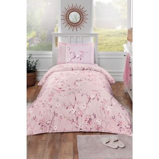 Özdilek Ranforce Tek Kişilik Ivy Rose Pembe Pike Takımı Fiyatları