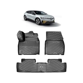 ELMASLINE 3D rubberen matten voor Megane E-TECH 2022-2025 Elektro | Hoge rand | Vloermatten | Accessoires