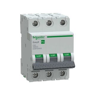 Schneider EZ9F59363 Easy9 Pro 3P 63 A C Eğrisi Otomatik Sigorta