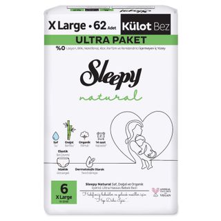 VOLUMES VIA & no sleep 2枚セット Sleepy Natural Double Soft Ultra Paket Bebek Bezi 6 Numara Xlarge