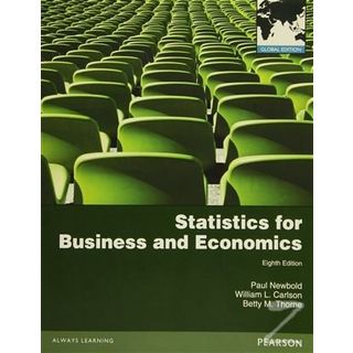 Statistics for Business and Economics - Paul Newbold Betty M