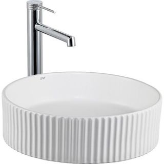 Lena E-W1001MB Beyaz Tezgahüstü Lavabo