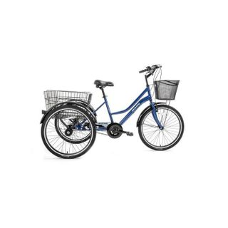 Bisan Porter 44 cm V 24 Jant 3 Vites Lacivert Beyaz Üç Tekerli Bisiklet