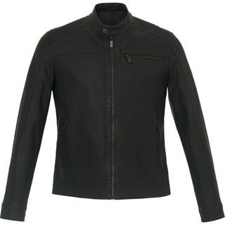 Pierre Cardin 54 Siyah Suni Deri Erkek Ceket