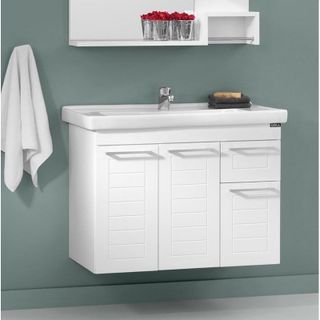 Orka Perge 85 cm Alt Modül Banyo Dolabı