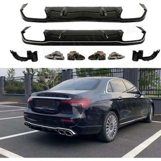 Auto GP Mercedes W213 E63 AMG 2021+ Arka Tampon Difüzör ve Egzoz Ucu Seti
