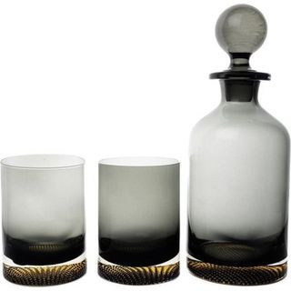 Mikasa Moor Füme Gold 3 Parça Viski Seti