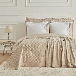 Karaca Home Bride Coll Nicole 10 Parça Bej Çeyiz Seti