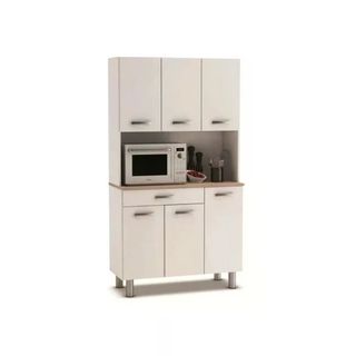 Tdesigno 120 cm Beyaz Amor Çok Amaçlı Mutfak Dolabı