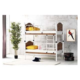 Vivense Argimo İnci Bebek Ayrılabilir Metal Ceviz 90X200 Ranza