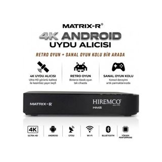 Hiremco Matrix R 64 GB 4K Android Uydu Alıcısı