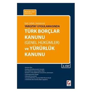 Türk Borçlar Kanunu Genel Hükümler ve Yürürlük Kanunu 2 Cilt - Muktedir Lale