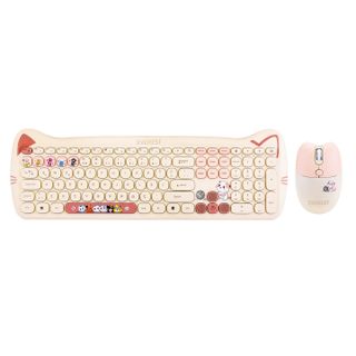 Everest Catty KM-6283 Sarı Kablosuz Klavye Mouse Seti