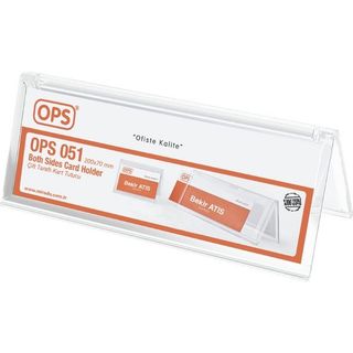 Ops DP051 Çift Taraflı Yatay Kart Tutucu İsimlik