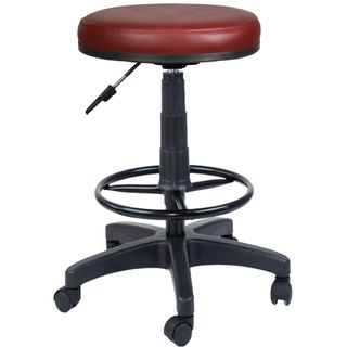 Bürocci 2999U0102 Bordo Plastik Ayaklı Yüksek Tabure