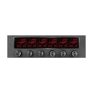 Thermaltake AC-024-BN1NAN-A1 Commander F6 RGB LCD Ekranlı Multi Fan Kontrol Ünitesi