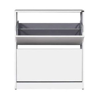 Adore Mobilya Flat Duo 2 Katlı Ayakkabılık Dolabı - Beyaz