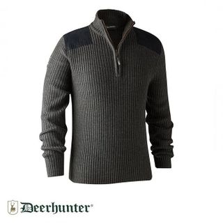 Deerhunter Rogaland Yarım Fermuarlı Gri Kazak L