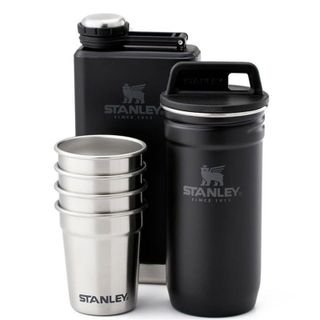 Stanley Adventure Çelik Siyah Shot Bardak ve Matara Seti