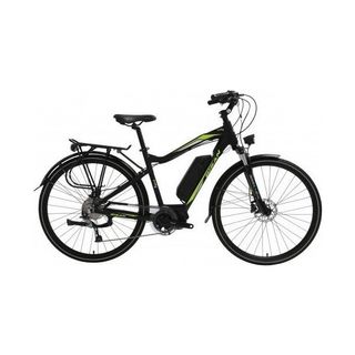 Bisan E-Cıty Siyah Yeşil 48 cm Hd 28 Jant 9 Vites Elektrikli Erkek Şehir Bisikleti