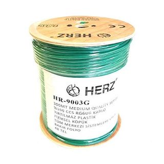 Herz RG6U6 300 m Yeşil Uydu Anten Kablosu
