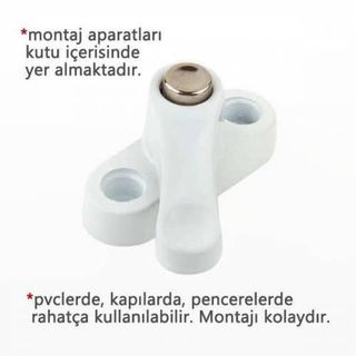 Çelik 6 Adet Pvc Kapı Pencere Emniyet Pimapen Kilidi