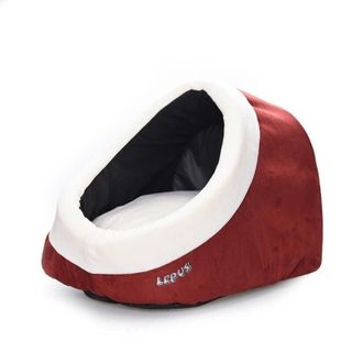 Lepus Alaska Yuva Küçük Irk Bordo 45x45x35 cm Köpek ve Kedi Yatağı