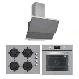 Silverline BO6502S02 - CS5335S01 - 3420 Classy 60 3'lü Gri Ankastre Set