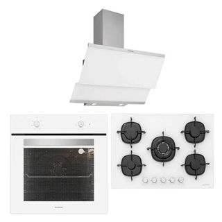 Silverline BO6501W01 - CS5365W01 - 3420 Classy 60 3'lü Beyaz Ankastre Set