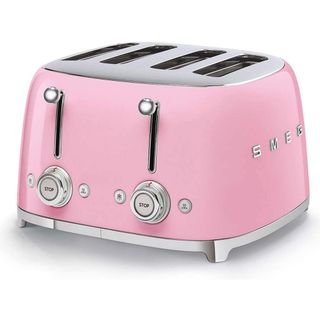 SMEG Tsf03pkeu Pembe Ekmek Kızartma 4 Slot