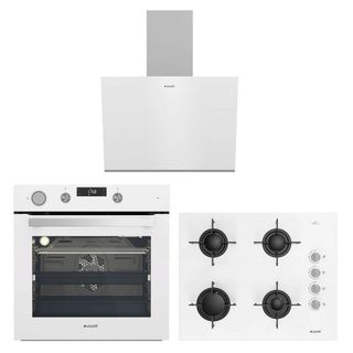 Arçelik Yeni Model Beyaz Buhar Destekli Cam Ankastre Set