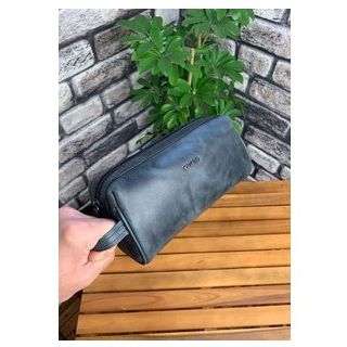 Guard Antik Siyah Unisex Deri El Çantası