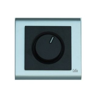 Makel Cellia Dimmer Siyah Mat Krom Çerçeve Kapak