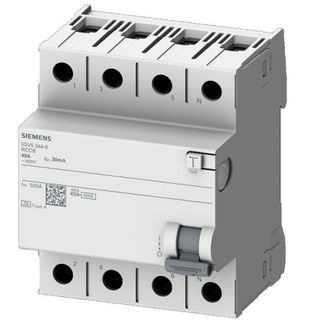 Siemens 5SV5342-6 Atipi 25 A 400 V 30 mA Kaçak Akım Koruma Rölesi