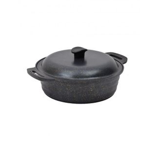 Nurgaz Campout Granit Döküm 28 cm Kamp Tenceresi