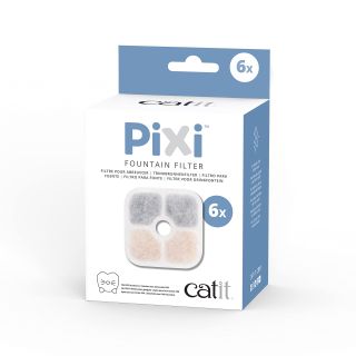 Catit 43722 Pixi Kedi Çeşmesi İçin 6'lı Yedek Çeşme Filtresi
