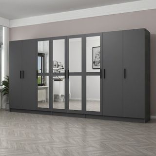 Minar Mobilya 210-B6 Beyaz 210 cm Hazır Mutfak Dolabı