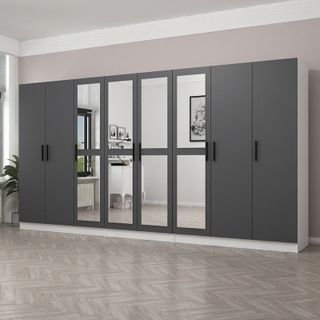 Minar Mobilya 210-D1 Beyaz Dore 210 cm Hazır Mutfak Dolabı