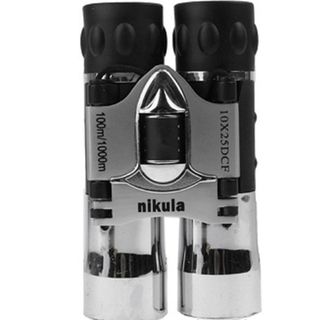 Nikula 10X25 128 m 1000 m Parlak Metal Kaplama El Dürbünü