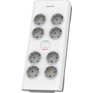 Philips SPN7080WA/62, 8 Soket, Akım Korumalı Priz, 900 Joules, 2Mt Örgülü Kablo, (Beyaz)